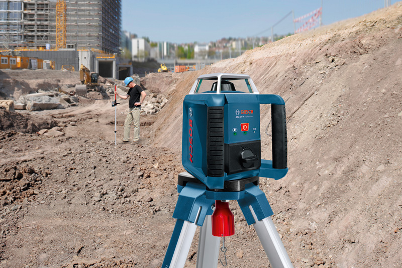 BOSCH Rotationslaser GRL 400 H, mit LR 1, Baustativ BT 170 HD und Messstab GR 240 BOSCH Rotationslaser GRL 400 H, mit LR 1, Baustativ BT 170 HD und Messstab GR 240