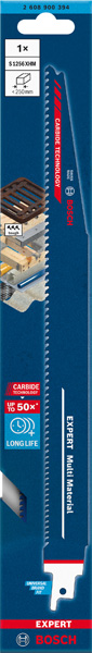 BOSCH EXPERT ‘Multi Material’ S 1256 XHM Säbelsägeblatt, 1 Stück BOSCH EXPERT ‘Multi Material’ S 1256 XHM Säbelsägeblatt, 1 Stück