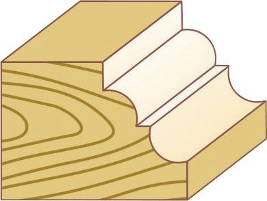 FORTIS Profilfräser HW R3,2 28,5x12,7x54 S8 FORTIS Profilfräser HW R3,2 28,5x12,7x54 S8