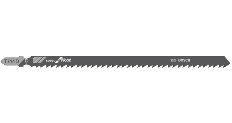 BOSCH Stichsägeblatt T 744 D Speed for Wood, 3er-Pack BOSCH Stichsägeblatt T 744 D Speed for Wood, 3er-Pack