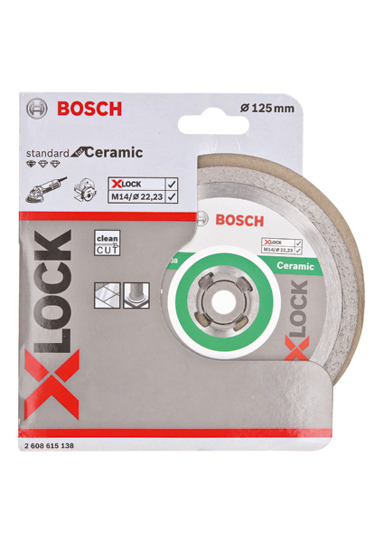 BOSCH X-LOCK Diamanttrennscheibe Standard for Ceramic 125 x 22,23 x 1,6 x 7 BOSCH X-LOCK Diamanttrennscheibe Standard for Ceramic 125 x 22,23 x 1,6 x 7