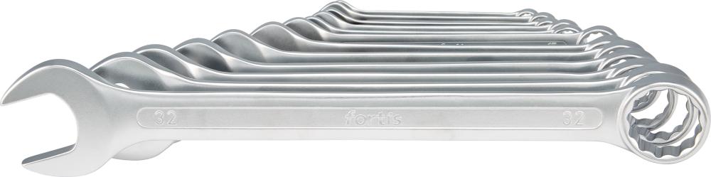 FORTIS Ringmaulschlüssel-Satz DIN3113A 10-32mm 12-teilig in Karton