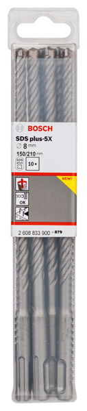 BOSCH PRO SDS plus-5X Hammerbohrer, 8 x 150 x 210 mm, 10-tlg. BOSCH PRO SDS plus-5X Hammerbohrer, 8 x 150 x 210 mm, 10-tlg.