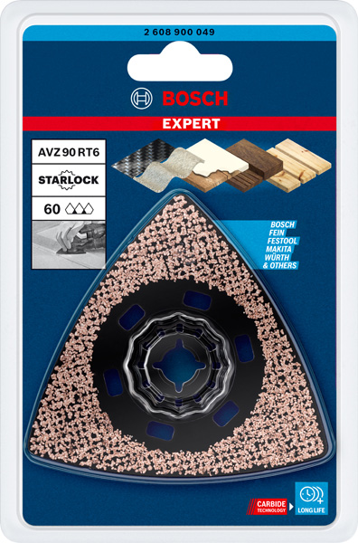 BOSCH EXPERT Sanding Plate AVZ 90 RT6 Blatt für Multifunktionswerkzeuge, 90 mm BOSCH EXPERT Sanding Plate AVZ 90 RT6 Blatt für Multifunktionswerkzeuge, 90 mm