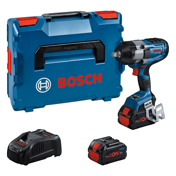 BOSCH Akku-Drehschlagschrauber GDS 18V-1000 C: 2x Akku ProCORE18V 5.5Ah in L-BOXX
