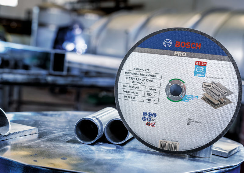 BOSCH PRO Stainless Steel and Metal Trennscheibe, 180 x 1.6 x 22.23 mm, gerade BOSCH PRO Stainless Steel and Metal Trennscheibe, 180 x 1.6 x 22.23 mm, gerade