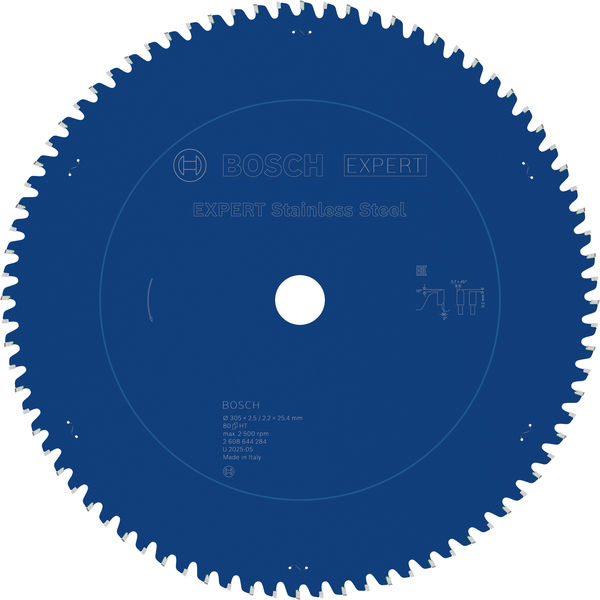 BOSCH Kreissägeblatt Expert for Stainless Steel, 305 x 25,4 x 2,5 mm x 80 BOSCH Kreissägeblatt Expert for Stainless Steel, 305 x 25,4 x 2,5 mm x 80