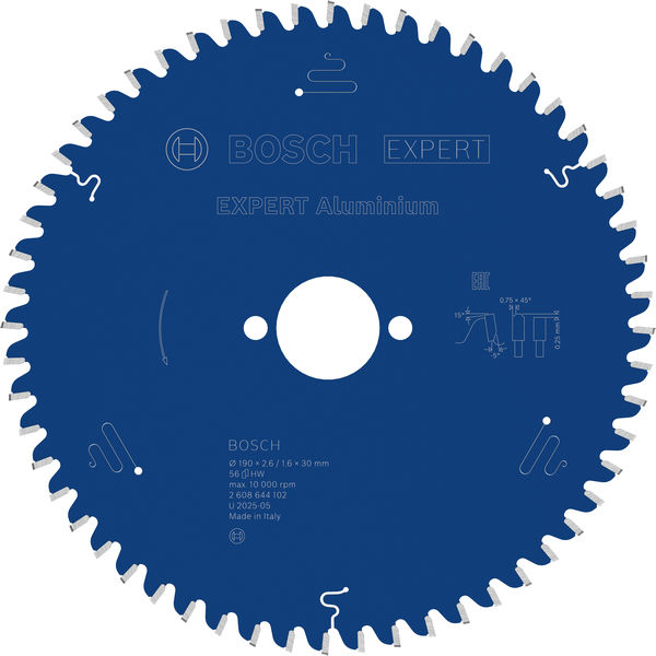 BOSCH Kreissägeblatt Expert for Aluminium, 190 x 30 x 2,6 mm, 56Z BOSCH Kreissägeblatt Expert for Aluminium, 190 x 30 x 2,6 mm, 56Z