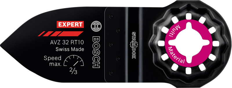 BOSCH EXPERT Sanding Finger Fine AVZ 32 RT10 Schleifplatte für Multifunktionswerkzeuge, 32 x 50 mm