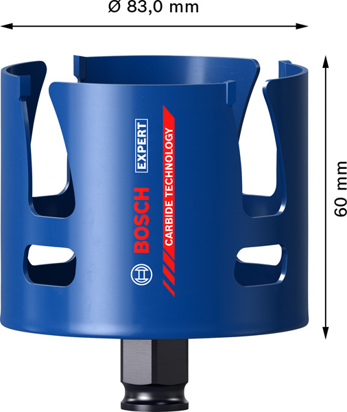 BOSCH EXPERT Construction Material Lochsäge, 83 x 60 mm BOSCH EXPERT Construction Material Lochsäge, 83 x 60 mm
