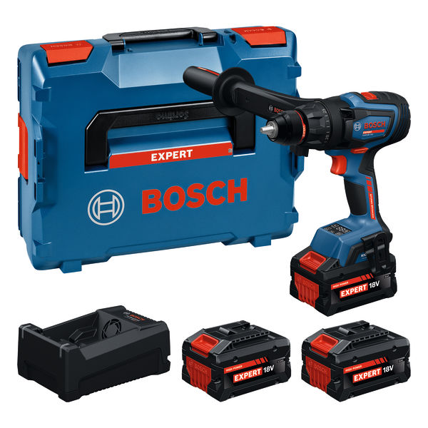BOSCH EXPERT Akku-Bohrschrauber EXSR18V-150, 2 x EXBA18V-80, 1 x EXBA18V-55, L-BOXX 136