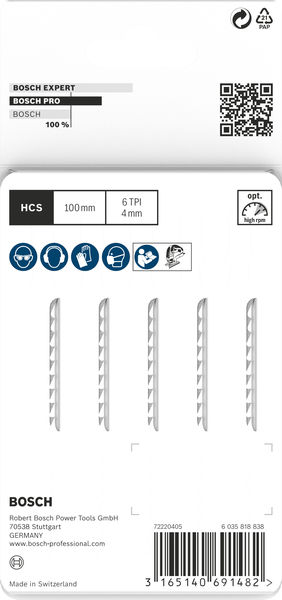 BOSCH Stichsägeblatt T 102 D BOSCH Stichsägeblatt T 102 D
