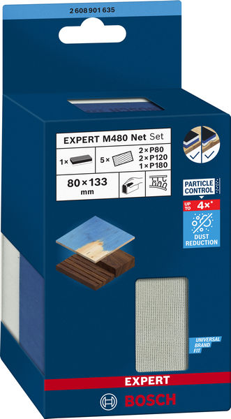 BOSCH EXPERT Dual Density Set: Handschleifblock und Schleifnetz, 80x133 mm BOSCH EXPERT Dual Density Set: Handschleifblock und Schleifnetz, 80x133 mm