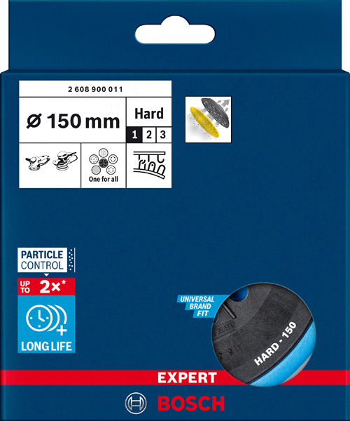 BOSCH EXPERT Multi-Loch-Schleifteller für Bosch, 150 mm, hart BOSCH EXPERT Multi-Loch-Schleifteller für Bosch, 150 mm, hart