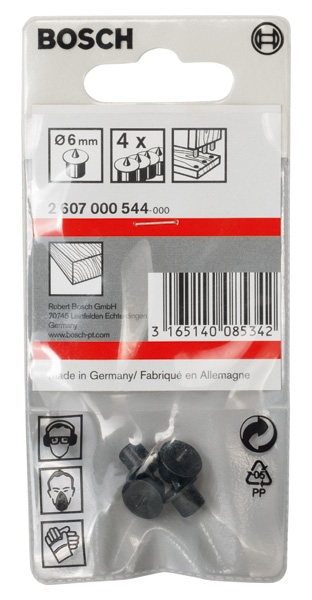 BOSCH 4-teiliges Dübelzentrierstift-Set, 6 mm