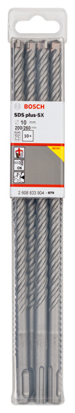 BOSCH PRO SDS plus-5X Hammerbohrer, 10 x 200 x 260 mm, 10-tlg. BOSCH PRO SDS plus-5X Hammerbohrer, 10 x 200 x 260 mm, 10-tlg.