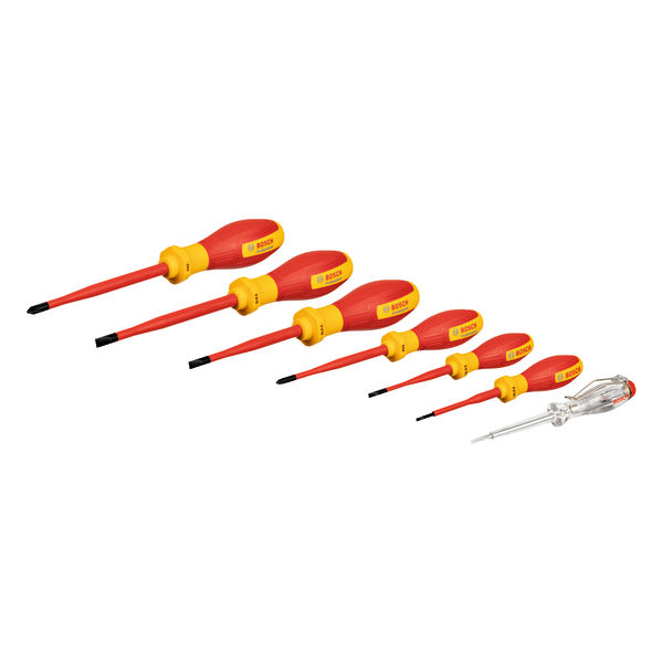 BOSCH VDE Schraubendreher-Set SL/PH, 7-tlg. BOSCH VDE Schraubendreher-Set SL/PH, 7-tlg.