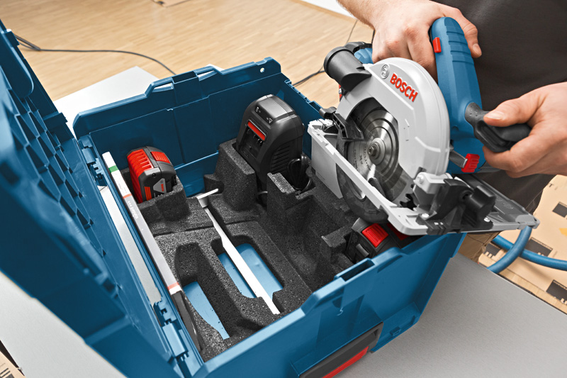 BOSCH Akku-Kreissäge GKS 18V-57 G, mit 2x 4,0 Ah Li-Ion Akku, in L-BOXX BOSCH Akku-Kreissäge GKS 18V-57 G, mit 2x 4,0 Ah Li-Ion Akku, in L-BOXX