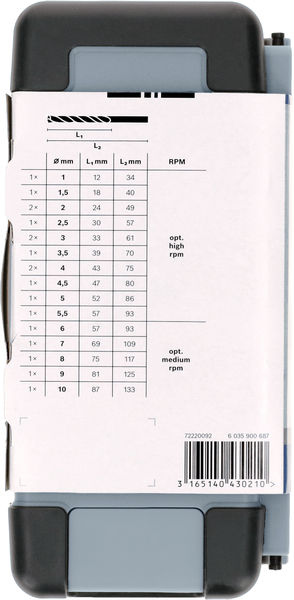BOSCH 18-teiliges Metallbohrer-Set, Toughbox, HSS-G, DIN 338, 135°, 1–10 mm