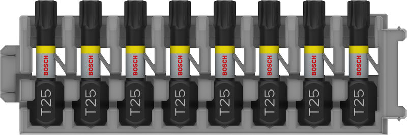 BOSCH PRO Torx Impact Bit, T25, 25 mm, 8-tlg. BOSCH PRO Torx Impact Bit, T25, 25 mm, 8-tlg.