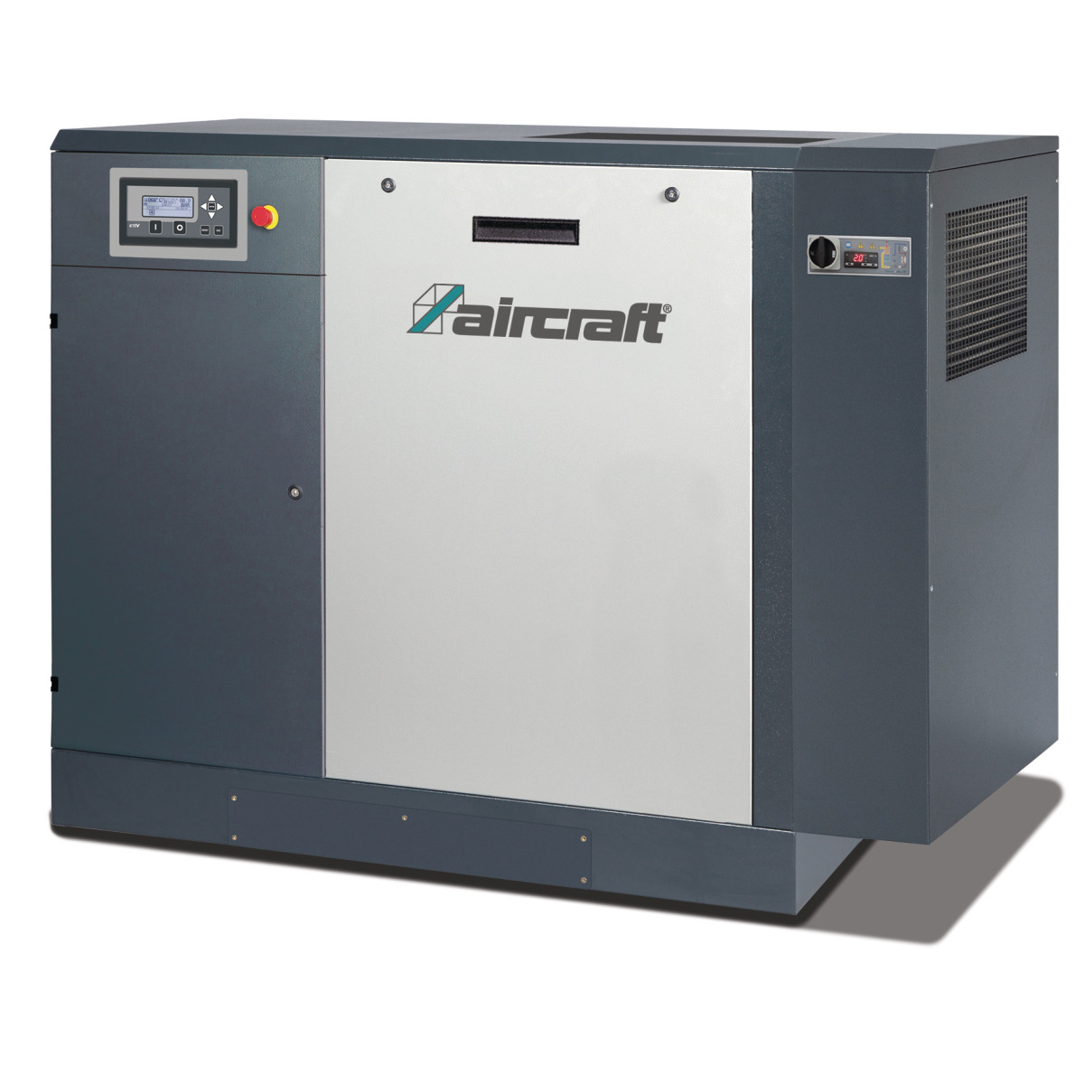 AIRCRAFT Schraubenkompressor mit Rippenbandriemenantrieb (Bodeninstallation mit Kältetrockner) A-PLUS 38-13 K