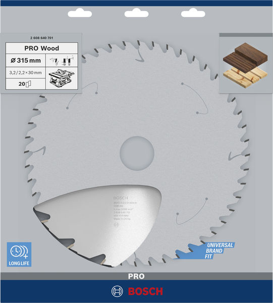 BOSCH Kreissägeblatt Construct Wood, 315 x 30 x 3,2 mm, 20, SB2 BOSCH Kreissägeblatt Construct Wood, 315 x 30 x 3,2 mm, 20, SB2