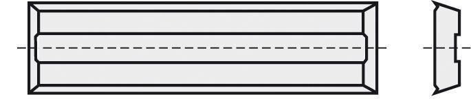 BRÜCK HW-WP 50 x 10 x 1,5 mm B20 mit Spanleitstufe