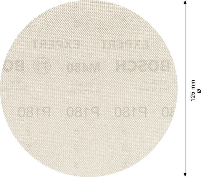 BOSCH EXPERT M480 Schleifnetz für Exzenterschleifer, 125 mm, K 180, 5 Stück BOSCH EXPERT M480 Schleifnetz für Exzenterschleifer, 125 mm, K 180, 5 Stück