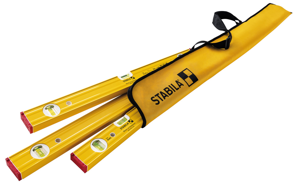 STABILA Wasserwaagen PRO SET 80 AS, 120 cm / 60 cm / 30 cm / Tasche