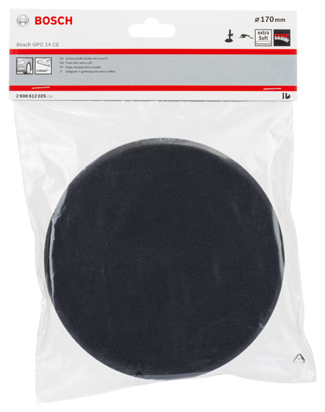 BOSCH Schaumstoffscheibe extraweich 170 mm, schwarz BOSCH Schaumstoffscheibe extraweich 170 mm, schwarz
