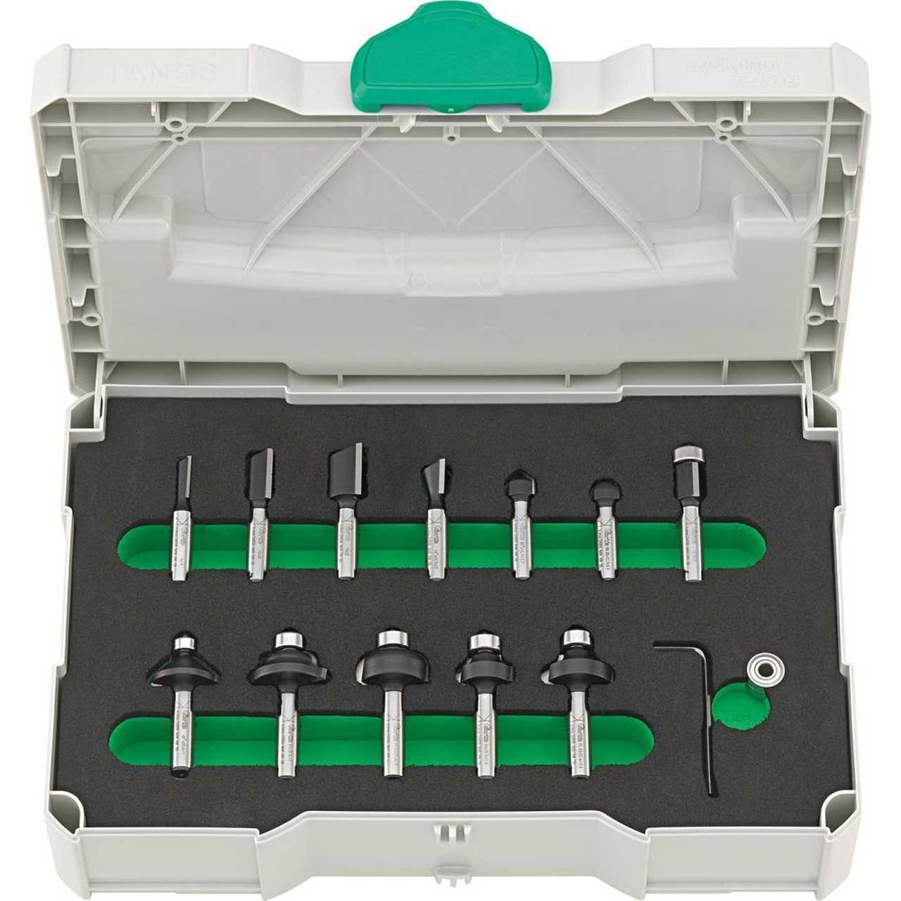 FORTIS HW Profi-Schaftfräsersatz 12-teilig im Systainer