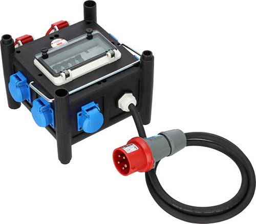 BRENNENSTUHL Brennenstuhl Kompakter Gummi-Stromverteiler mit zertifiziertem Sicherungsautomaten (2m Kabel, 2x CEE 400V/16A, 5x 230V/16A, ständiger Einsatz im Freien, mit FI-Schalter, Made in Germany) BRENNENSTUHL Brennenstuhl Kompakter Gummi-Stromverteiler mit zertifiziertem Sicherungsautomaten (2m Kabel, 2x CEE 400V/16A, 5x 230V/16A, ständiger Einsatz im Freien, mit FI-Schalter, Made in Germany)