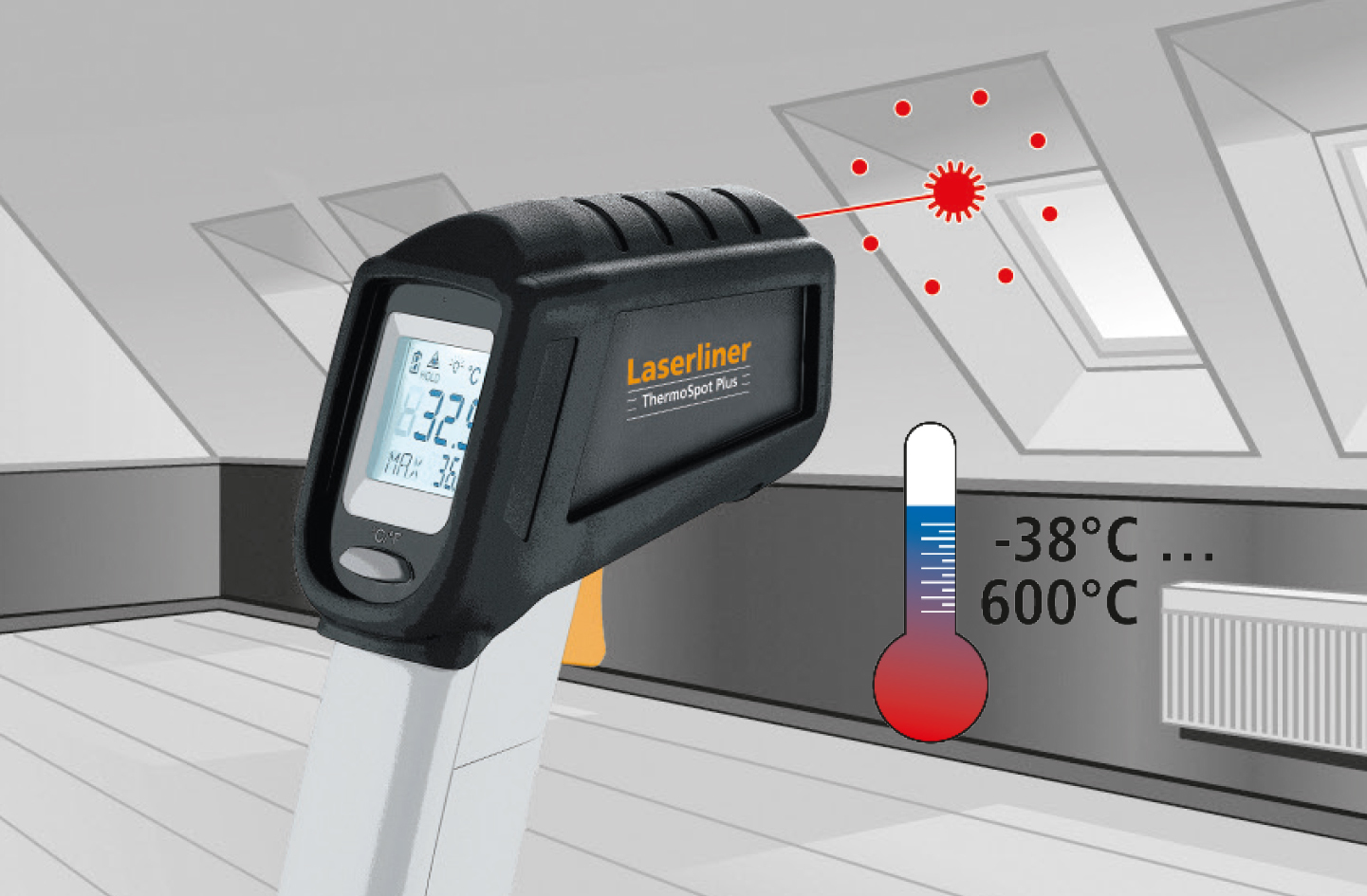 LASERLINER Temperaturmessgerät ThermoSpot Plus LASERLINER Temperaturmessgerät ThermoSpot Plus