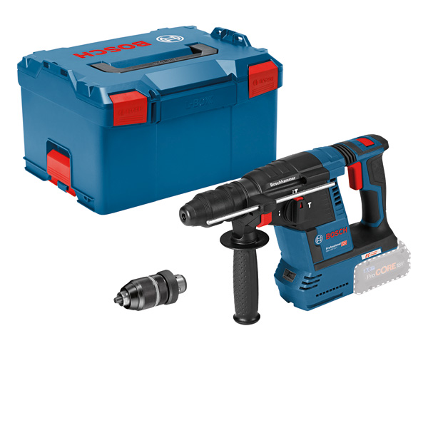BOSCH Akku-Bohrhammer mit SDS plus GBH 18V-26F in L-BOXX