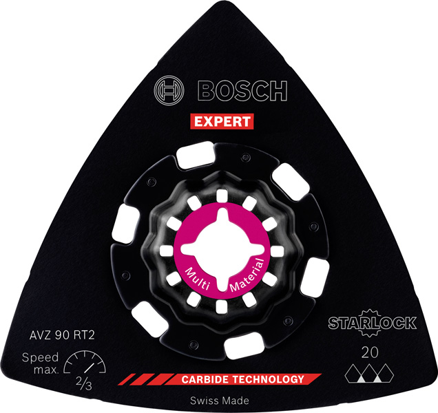 BOSCH EXPERT Sanding Plate AVZ 90 RT2 Blatt für Multifunktionswerkzeuge, 90 mm BOSCH EXPERT Sanding Plate AVZ 90 RT2 Blatt für Multifunktionswerkzeuge, 90 mm