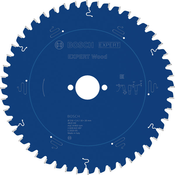 BOSCH EXPERT Wood Kreissägeblatt, 216 x 2,4/1,8 x 30 mm, Z48 BOSCH EXPERT Wood Kreissägeblatt, 216 x 2,4/1,8 x 30 mm, Z48