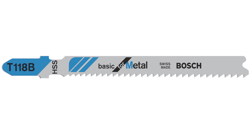 BOSCH Stichsägeblatt T 118 B Basic for Metal, 5er-Pack