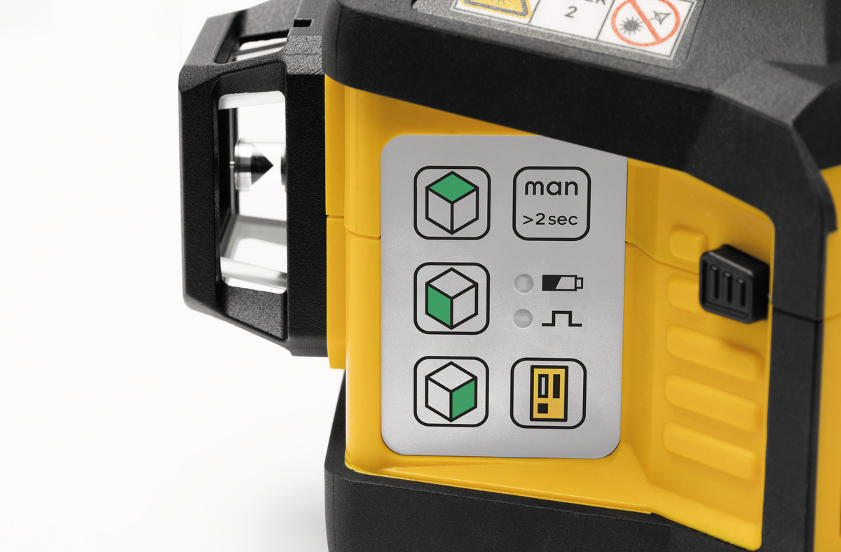 STABILA Multilinien-Laser LAX 600 G, 12-V-System, 7-teiliges Set, mit Akku und Ladegerät (EU)