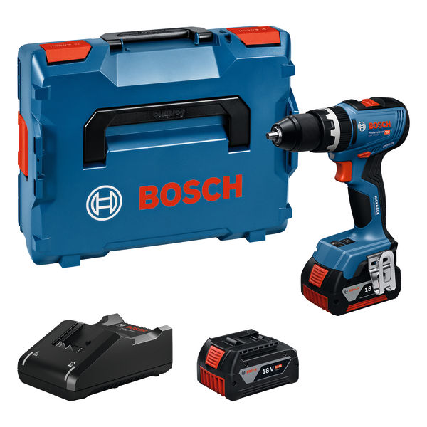 BOSCH Akku-Schlagbohrschauber GSB 18V-65, 2 x Akku GBA 18V 5.0Ah, L-BOXX136N BOSCH Akku-Schlagbohrschauber GSB 18V-65, 2 x Akku GBA 18V 5.0Ah, L-BOXX136N