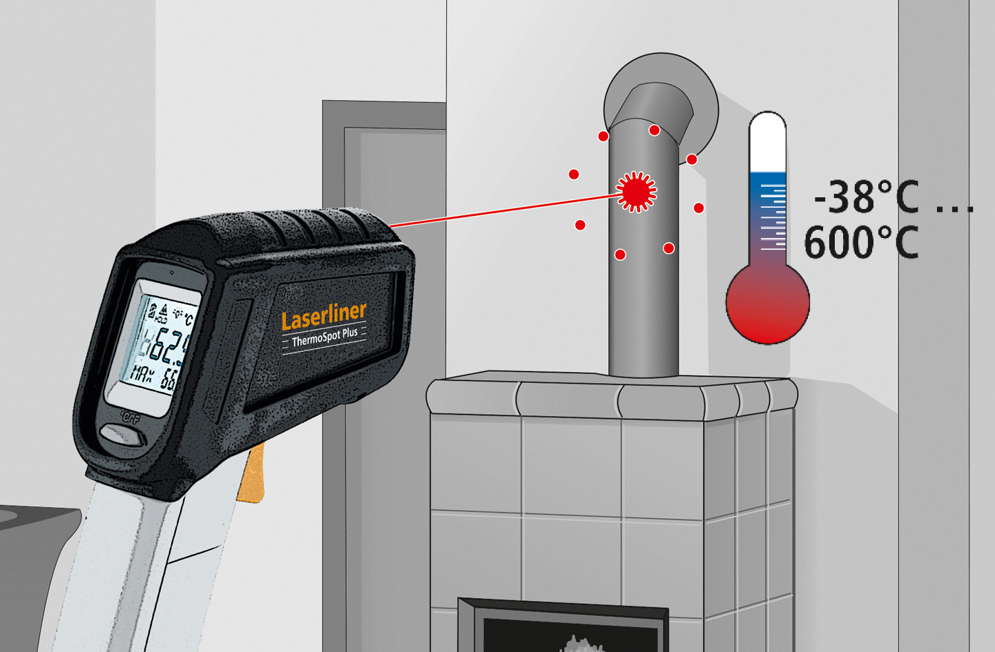LASERLINER Temperaturmessgerät ThermoSpot Plus LASERLINER Temperaturmessgerät ThermoSpot Plus