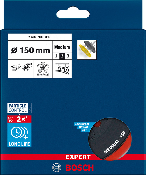 BOSCH EXPERT Multi-Loch-Schleifteller für Bosch, 150 mm, mittel BOSCH EXPERT Multi-Loch-Schleifteller für Bosch, 150 mm, mittel