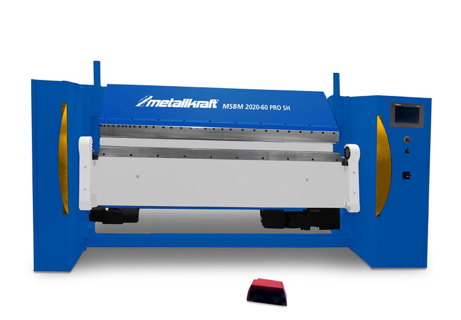 Metallkraft Motorische Schwenkbiegemaschine in schwerer Ausführung MSBM 2520-50 PRO DUO