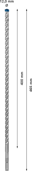 BOSCH EXPERT SDS plus-7X Hammerbohrer, 12 x 400 x 465 mm BOSCH EXPERT SDS plus-7X Hammerbohrer, 12 x 400 x 465 mm
