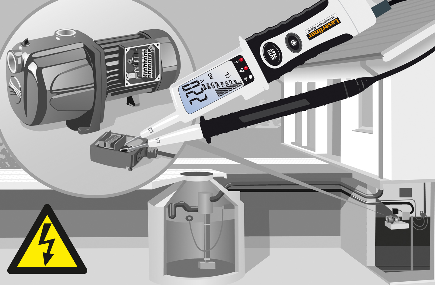 LASERLINER Spannungsprüfer ActiveMaster Digital LASERLINER Spannungsprüfer ActiveMaster Digital