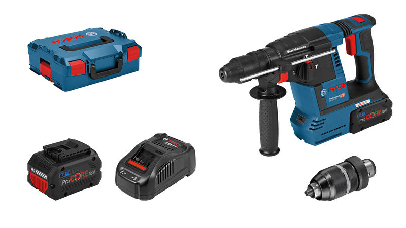 BOSCH Akku-Bohrhammer GBH 18V-26 F mit SDS plus, 2 x ProCORE 18V 8,0 Ah BOSCH Akku-Bohrhammer GBH 18V-26 F mit SDS plus, 2 x ProCORE 18V 8,0 Ah