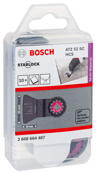 BOSCH HCS Schaber ATZ 52 SC, biegesteif, 52 x 26 mm, 10er-Pack