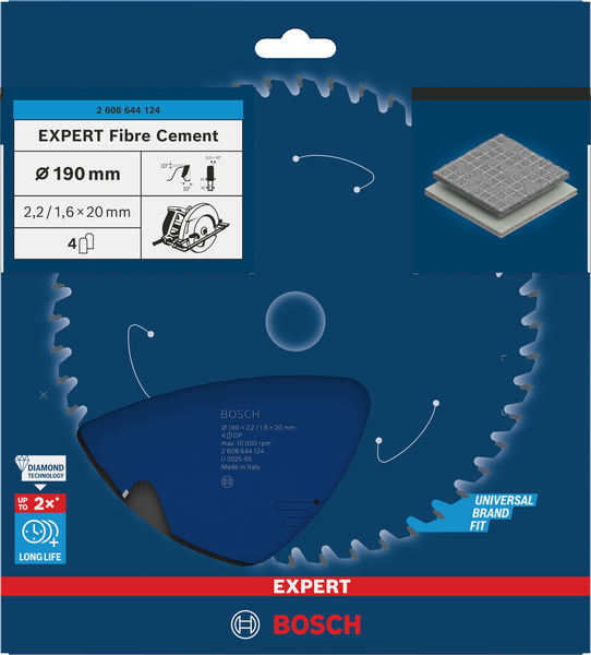 BOSCH Expert for Fibre Cement Kreissägeblatt 190 x 20 x 2,2 mm BOSCH Expert for Fibre Cement Kreissägeblatt 190 x 20 x 2,2 mm