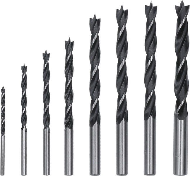 BOSCH 8-teiliges Holzspiralbohrer-Set, Robust Line, 3–10 mm BOSCH 8-teiliges Holzspiralbohrer-Set, Robust Line, 3–10 mm