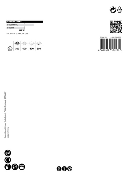 BOSCH EXPERT Construction Material Lochsäge, 105 x 60 mm