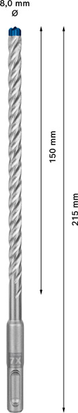 BOSCH EXPERT SDS plus-7X Hammerbohrer, 8 x 150 x 215 mm BOSCH EXPERT SDS plus-7X Hammerbohrer, 8 x 150 x 215 mm